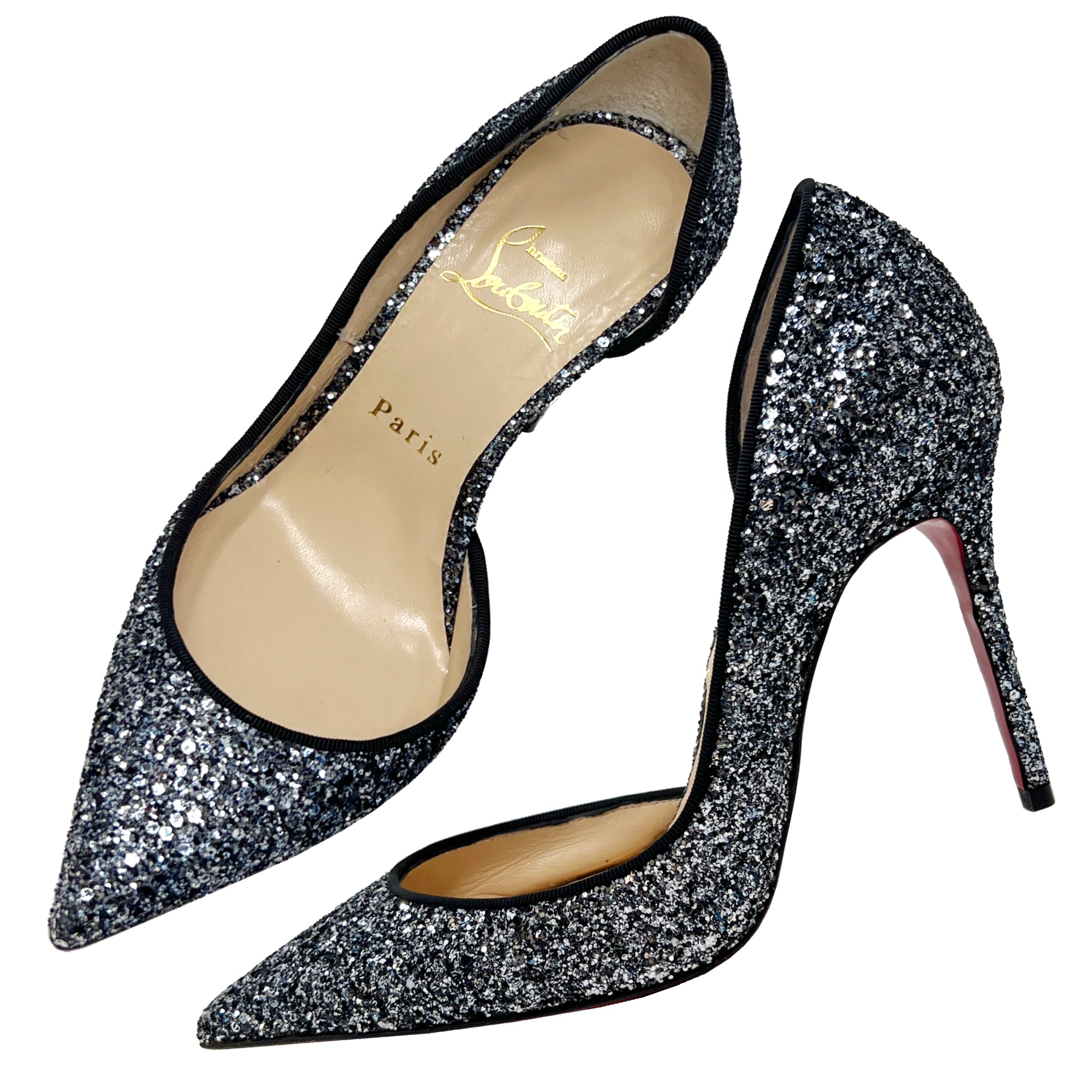 Louboutin iriza glitter hotsell