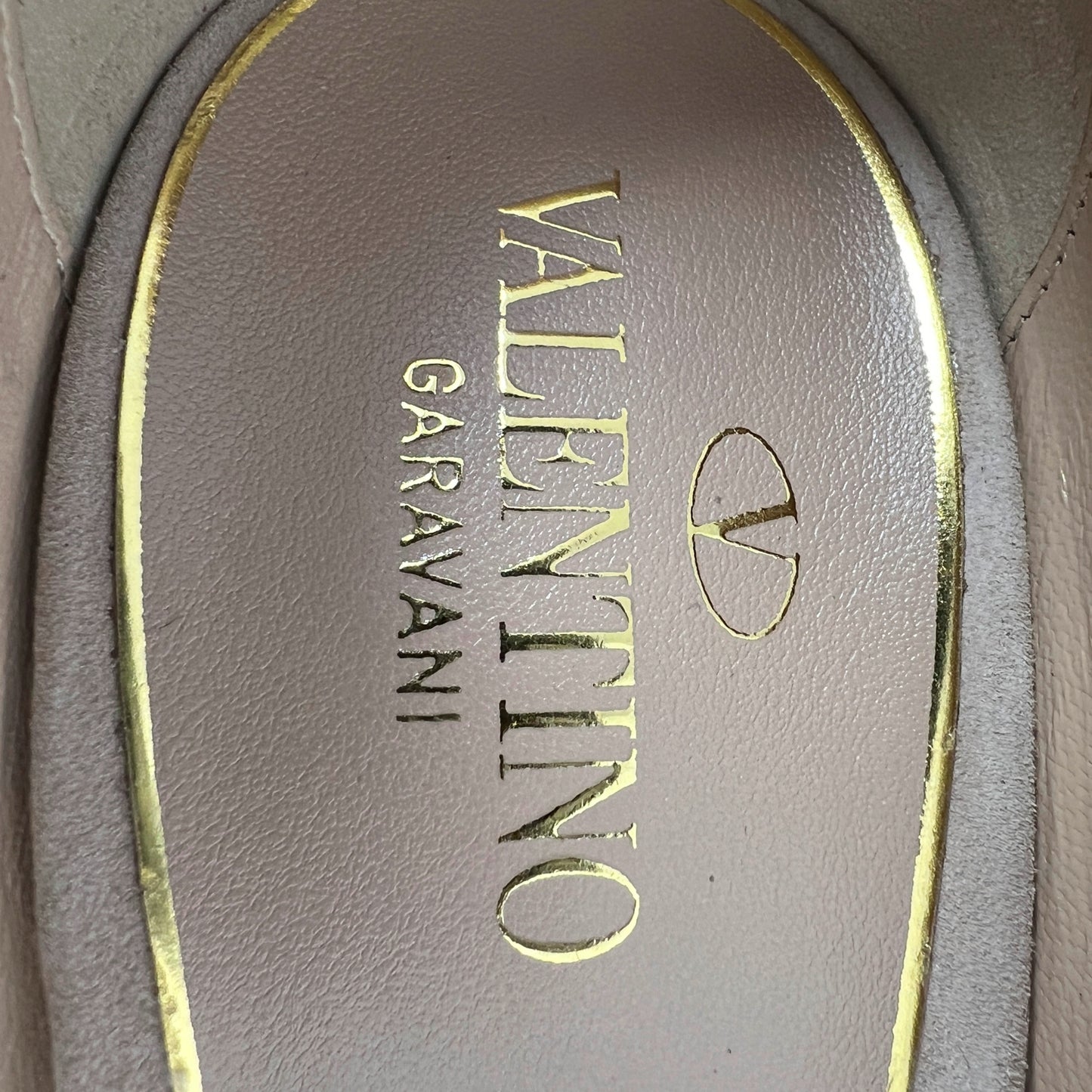 Valentino Tan-Go Crystal Embellished Suede Round Toe Ankle Strap Platform Pumps