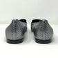 Chanel Grey Python Interlocking Logo Round Toe Flats Slippers Loafers Size EU 39.5