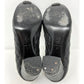 Chanel Black Matelasse Quilted Leather Cap Toe CC Logo Block Heels Pumps Size EU 37
