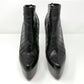 Christian Louboutin Amor 160 Black Leather Platform High Heels Ankle Boots Size EU 37.5