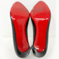 Christian Louboutin Eloise 85 Black Leather Classic Almond Toe Heels Pumps Size EU 39