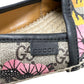Gucci Bengal Tiger Floral Supreme Monogram Canvas Round Toe Espadrilles Flats Size EU 37.5