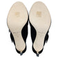 Jimmy Choo Saf Black Suede Crystal Embellished Buckle Sandal High Heel Mules Size EU 40