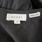 Rhode Gina Black 100% Cotton Tiered Wrap Short Sleeve Cuffed Midi Dress Size S