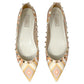 Valentino Rockstud Navajo Striped Leather Studded Multicolor Pointed Toe Flats Size EU 40.5