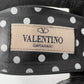 Valentino Rockstud Studded Triple Ttrap Black Leather Polka Dot Pointed Pumps Size EU 39.5