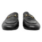 Gucci Princetown Black Leather Loafer Mules Size EU 40