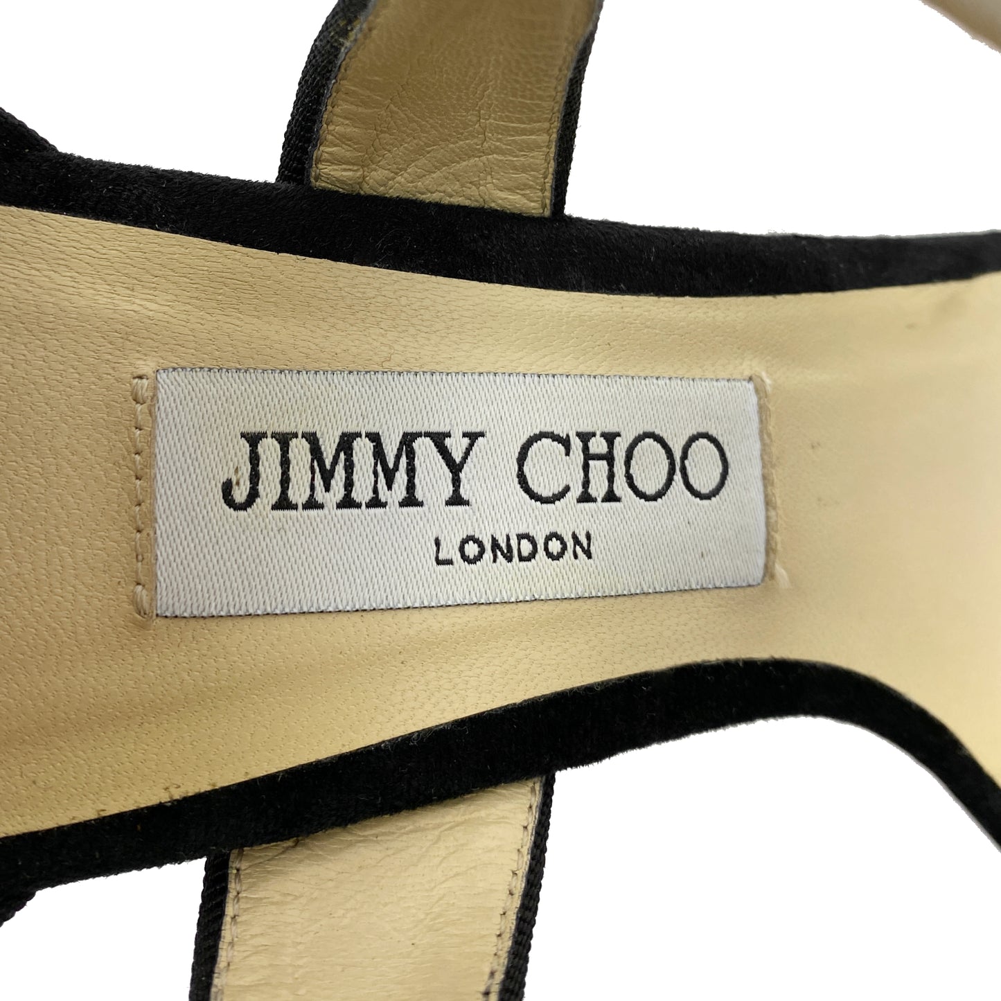 Jimmy Choo Molly 85 Velvet Ankle Harness Sandals Size EU 40