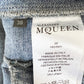 Alexander McQueen Layered Fitted Multi-panel Denim Jacket Size US 4