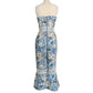 Bronx and Banco Yana Blue Floral Print Dress Size US 6