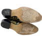Chloe Susanna Python Gold Studded Buckle Ankle Boots Size 37.5