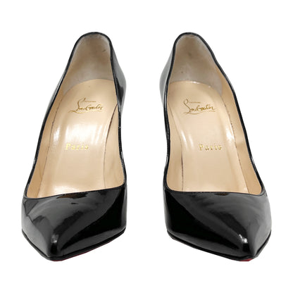 Christian Louboutin Pigalle Follies Black Patent Leather Pumps Size EU 39