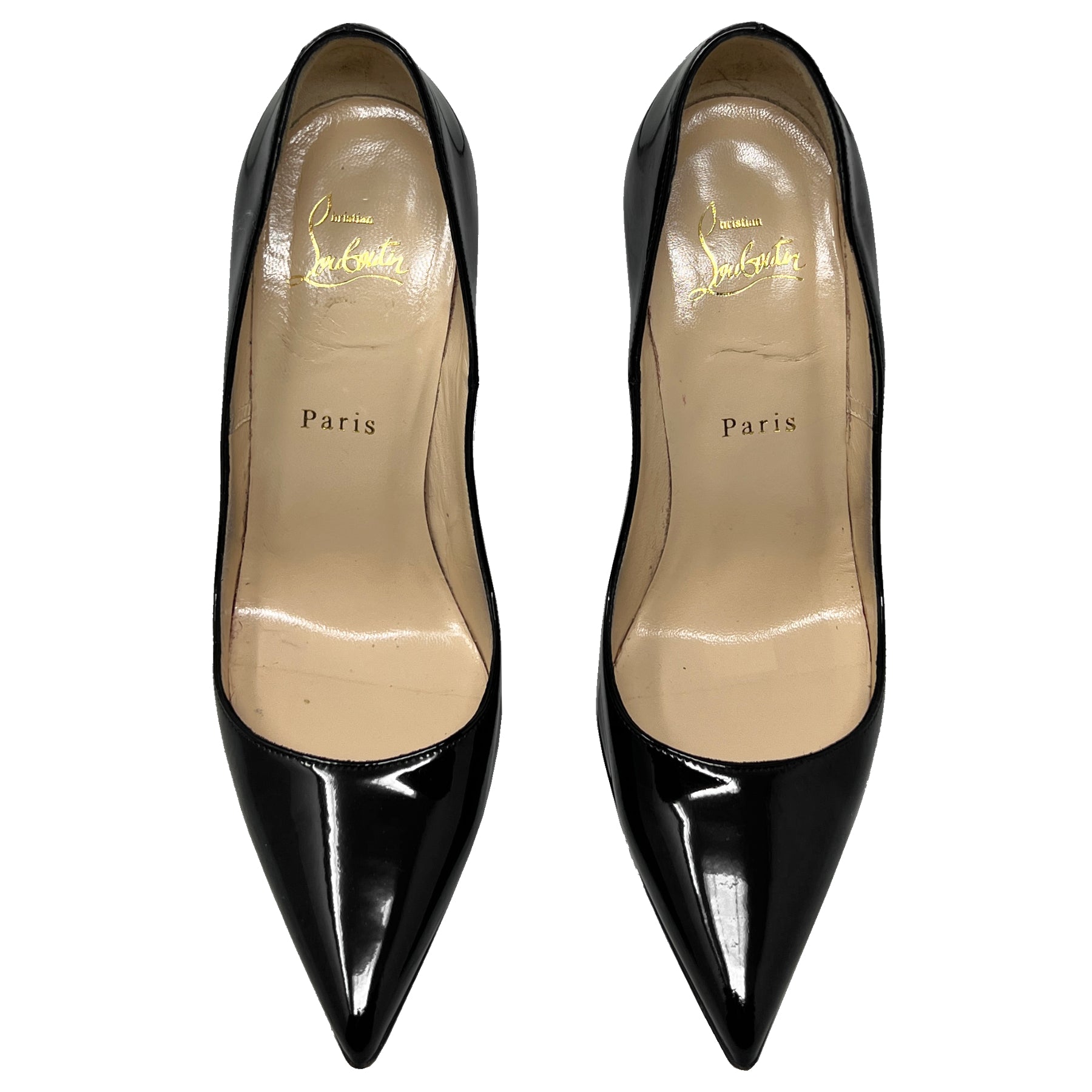 Christian Louboutin Black So Kate 120 Patent Pumps Size EU 38