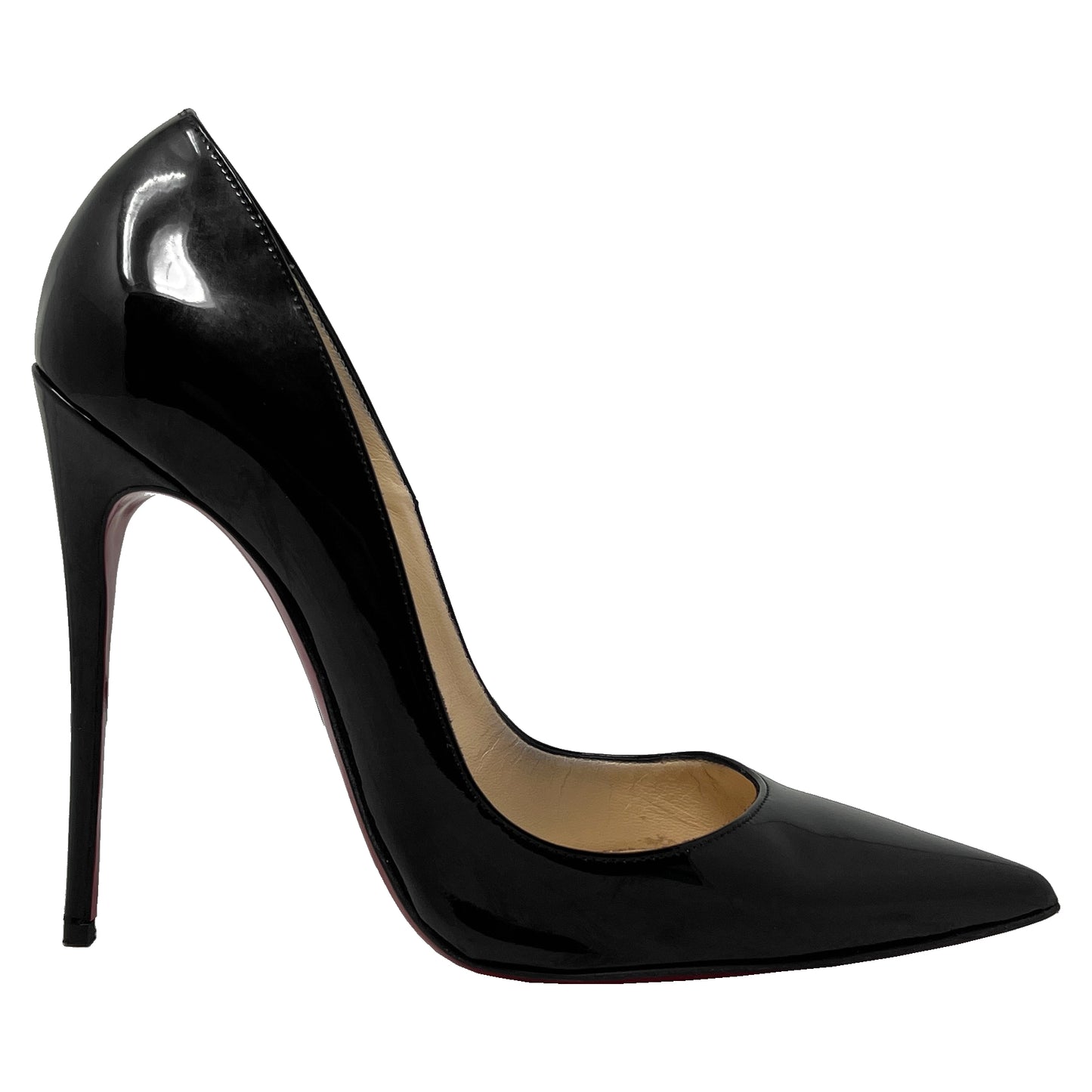 Christian Louboutin Black So Kate 120 Patent Pumps Size EU 38