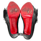 Christian Louboutin Sultane 140 Black Suede Ankle Boots Size EU 37