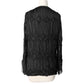 Giorgio Armani Jacket Black Crochet Macrame Fringe Blazer Jacket Size US 8