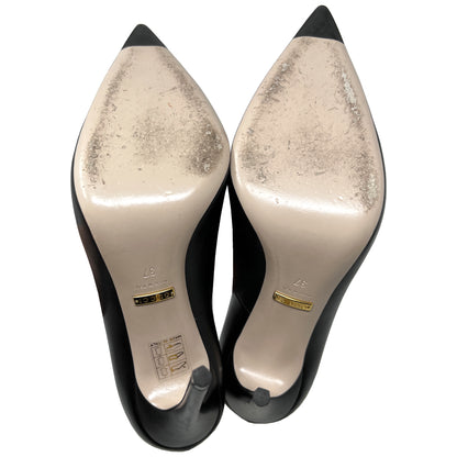 Gucci Aneta Double Strap Pearl Logo Pumps Size EU 37