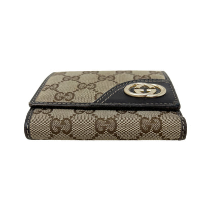 Gucci Interlocking GG Logo Monogrammed French Fold Wallet