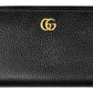Gucci Marmont Black Leather Zip Around Wallet