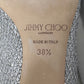 Jimmy Choo Romy 60 Silver Glitter Low Heel Pumps Size EU 38.5