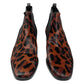 Christian Louboutin Marnmada Leopard Calf Hair Ankle Boots Size EU 38.5