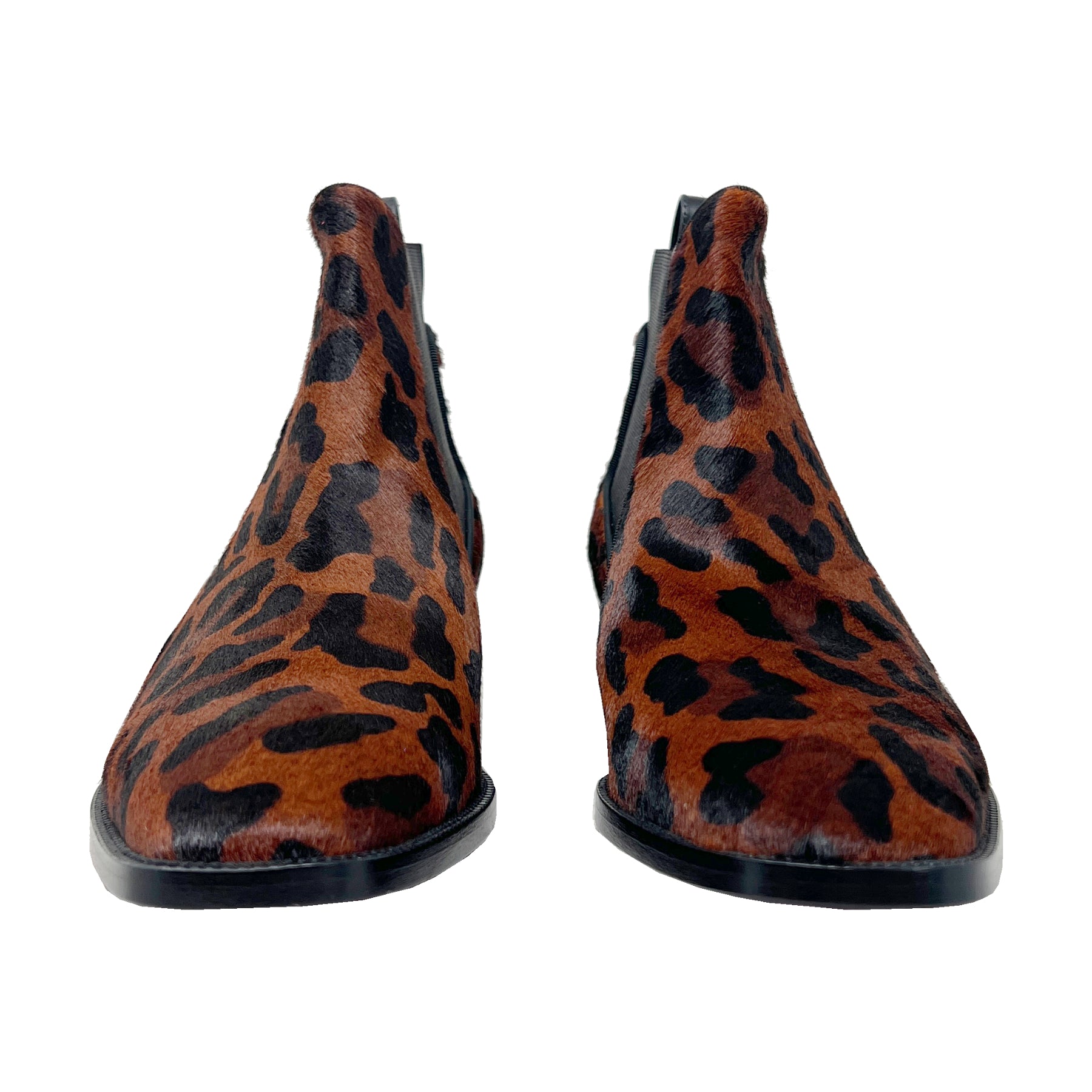 Christian Louboutin Marnmada Leopard Calf Hair Ankle Boots Size EU 38. The Global Collective Co