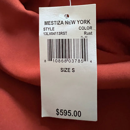 Mestiza New York Mara Rust Colored Velvet Slip Dress