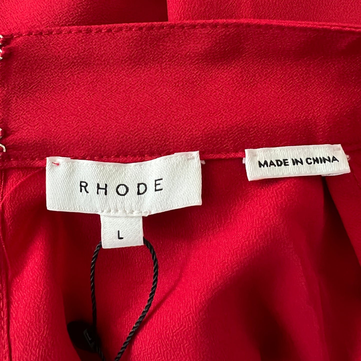Rhode Red High Neck Long Sleeve Mini Dress Size L