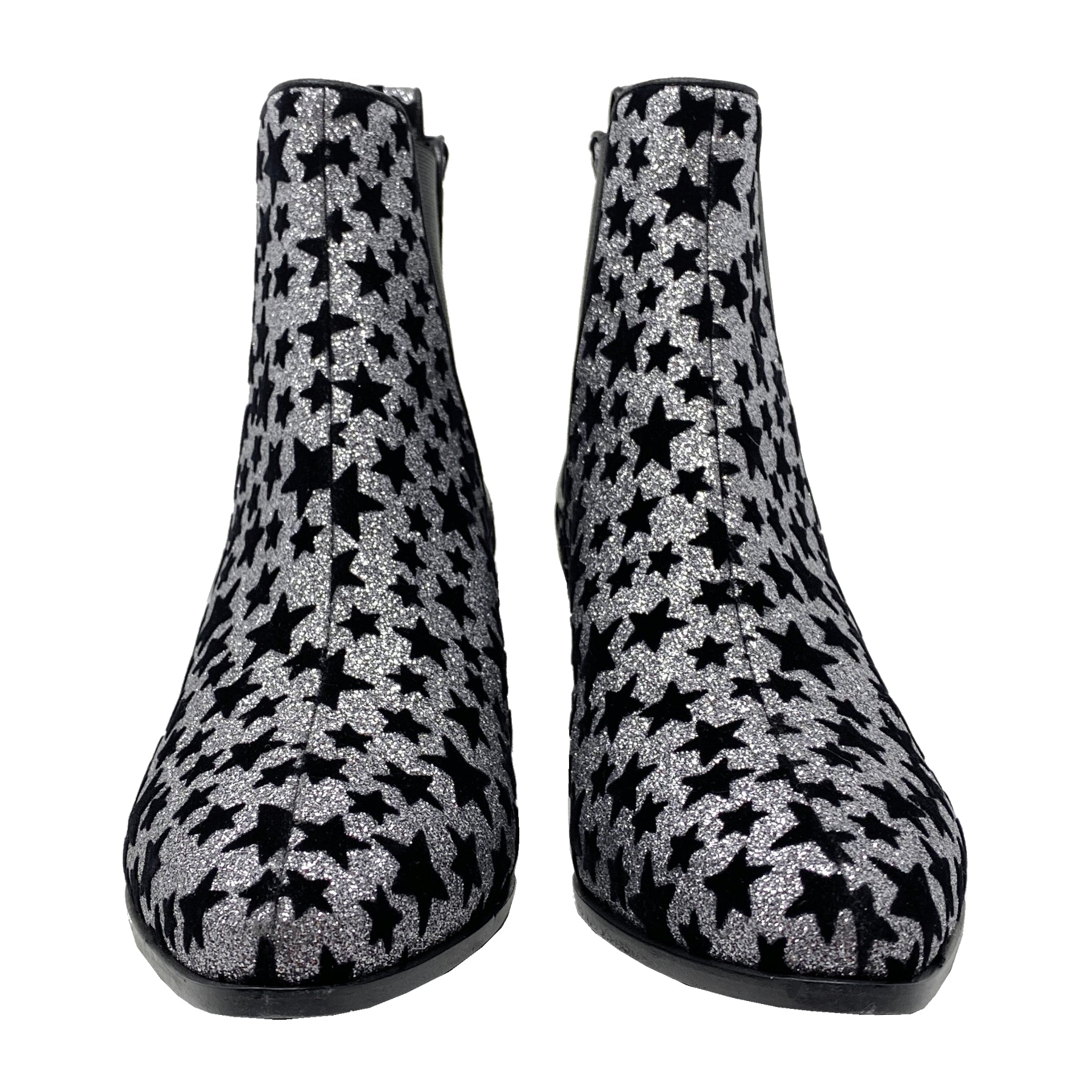 Saint Laurent Chelsea Rock Star 40 Glitter Boots Size 36.5 – The 