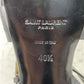 Saint Laurent Tribute 120 Black Embossed Leather Platform Sandals Size EU 40.5