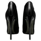 Tom Ford Black Calf Hair Zipper Detail Peep Toe Booties Size EU 38.5